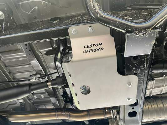 Custom Off-Road Radiator Steering Arm Guard with Transfer Plate - 79 Land Cruiser