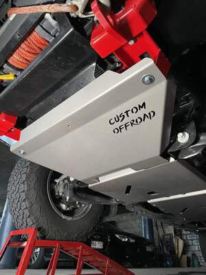 Custom Off-Road 2pc Front & Sump 4mm Steel Bash Plates for Ford Ranger Next-Gen V6