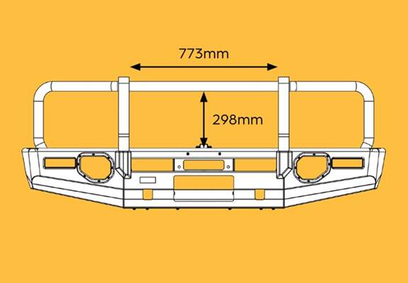 OXLEY Bull Bar to suit Landcruiser 79 Series Single Cab 2024