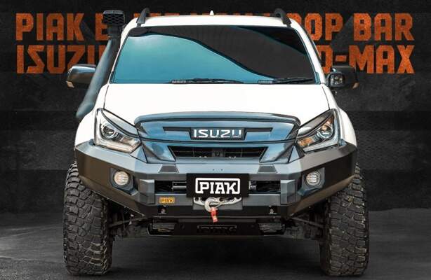 PIAK ELITE NO LOOP BLACK TOW POINTS BAR ISUZU D-MAX DMAX 