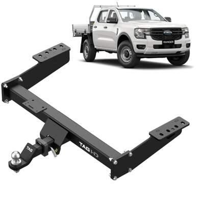 ford ranger next gen tag recovery towbar heavy duty 4x4 wildtrak raptor cab chassis