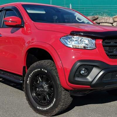 mercedes xclass ute fender flares colour coded