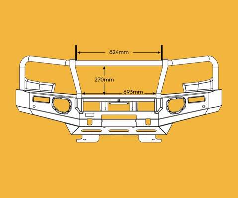 Oxley Bull Bar to suit GWM Cannon 2020 onwards
