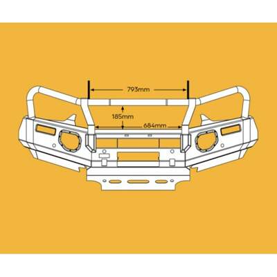 Oxley Bull Bar to suit Isuzu Dmax Sept 2020 onwards