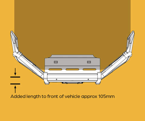 Oxley Bull Bar suit Toyota Hilux 09/2020 - 12/2023