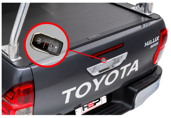 HSP Tail Lock Tailgate Remote Central Locking -Toyota Hilux 2015-2018 