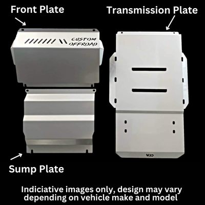 custom off road hilux bash plates
