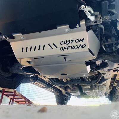 Custom Off-Road Bash Plates for Toyota Prado GXL - 2pc Front & Sump 3mm Steel