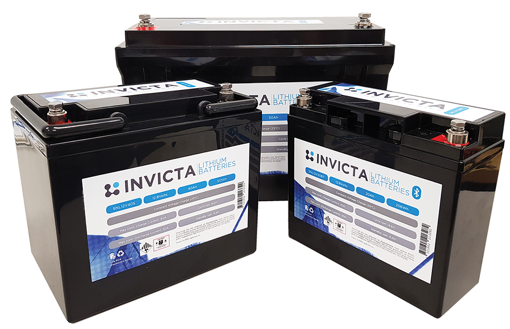 Invicta Lithium 24V 50Ah LiFePO4 Battery with Bluetooth