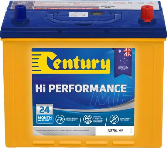 Century Hi Performance 4x4 & SUV Battery NS70L MF